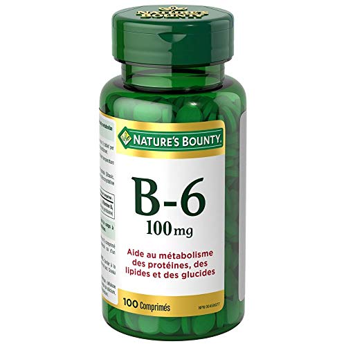 Nature's Bounty Vitamin B6 Supplement, Helps Metabolize Proteins, Fats