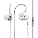 BASN G1 Earphones with Microphone Sport Running Noise Reduction Headphones for Apple iPhone, iPad, iPod and Samsung Galaxy HTC Android Mobile Phones (White)thumb 1