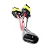 x xotic tech 2pcs 9005/9006 Xenon Light Bulbs Quad Dual Splitters Bi-Xenon Projector Lamp Retrofit Wiring Harness Adapters (5 inches)