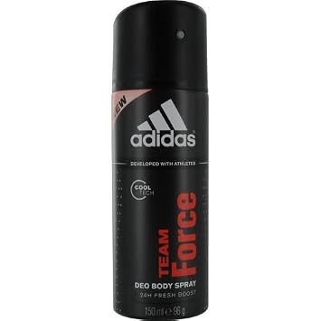 Adidas Team Force Fresh Boost Deo Body Spray For Men, 5 Ounce (3607345380247)