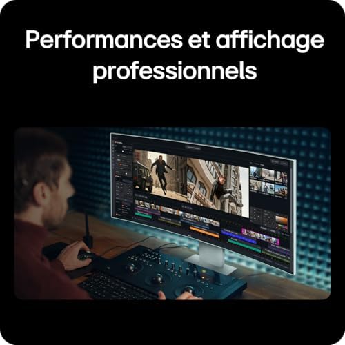 UltraWide™ 40U990A-W.AEU Ecran PC Ultra Large 40" - Dalle IPS résolution WUHD (5120x2160), 5ms GtG 120Hz, DisplayHDR™600, DCI-P3 99% (CIE1976), FreeSync Premium