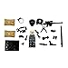 Minifigures Set - 12pcs Army Minifigures SWAT Team with Military Weapons Accessories Policeman Soldier Minifigures Toys Building Blocks 100% Compatible