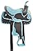 AceRugs Blue Western Saddle TACK Set Youth Kids Horse OR Pony Size Light Weight Synthetic Cordura TACK Set PAD Included (Blue, 12)thumb 3