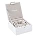 STACKERS jewelry box | white & gray velvet charm stacker set