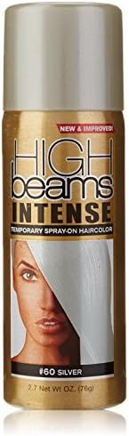 high beams Intense Temporary Spray on Hair Color, Silver, 2.7 Ounce by High Beams