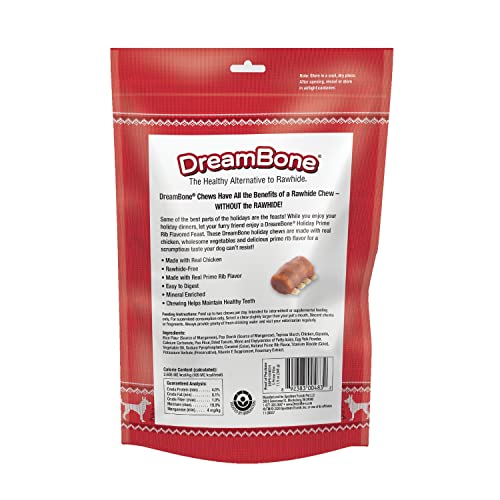 Dreambone Prime Rib Flavored Feast 5 Count, Made with Real Chicken
