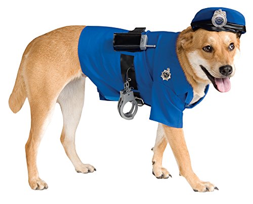 UHC Police Uniform Outfit Funny Theme Halloween Pet Dog Costume