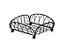 Spectrum Diversified Twist Flat Napkin Holder, Black