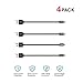 4 Long USB lPhone Cables(3.9ft/1.2m) COSOOS Nylon Braided Fast Charge&Sync Cable,Power Cord Compatible for iPhone Xs,XR,X,8 Plus,7,6,SE,5S,iPad Air,Pro,Mini,iPod Touch,Airpods,iPencil,Charger Station