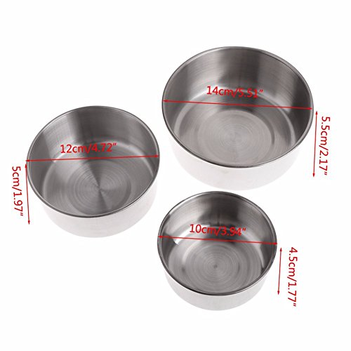 Patgoal Pet Food & Water Bird Cup,Bird Parrot Feeding Cups Cage Hanging Bowl Stainless Steel with Clamp Holder Feeding Dish Feeder for Bird - Thumbnail 5