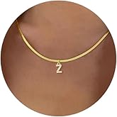 CEEAL Initial Gold Necklaces For Women Trendy,Dainty stainless steel 18k Gold Plated Choker Necklace For Women Jewelry Gift