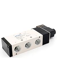 Baomain neumática solenoide válvula de aire 4 V410 15 AC110 V 5 Way 2 Posición PT1/2" internamente piloted Actuando Tipo único Tetera Control