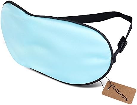 Sleep Mask - 100% Natural Silk Eye Mask for Sleeping Lightweight Sleeping Mask Comfortable and Super Soft Eyemasks with Adjustable Strap, Blindfold Works with Every Nap Position, Ultimate Sleeping