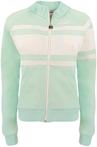 Diadora Classic Jacket 80SBIANCO Azzurro Felpa In triacetato Diadora Bianco M Woman