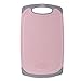 IMPR3·TREE Cutting Board for Kitchen with Easy Grip Handle w/Juice Grooves and Spice Herb Grinder | Dishwasher Safe | BPA-Free, Small (8.26 x 9.65 inch), Pink