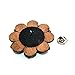 Men's Wood Lapel Flower Wooden Brooch Boutonniere Pin for Suit Wedding Corsage (5), One Size