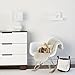 Just Born Nursery Lamp, Animal Kingdom Collection, w/ Safari Shade, White/Grey