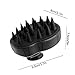 Ethradia Scalp Massager, Hair Shower Brush, Siliscrub Shampoo Brush, Hair Scalp Brush, Hair Products with Soft Silicon Brush Head for Women/Men/Childs/Pets (Black)