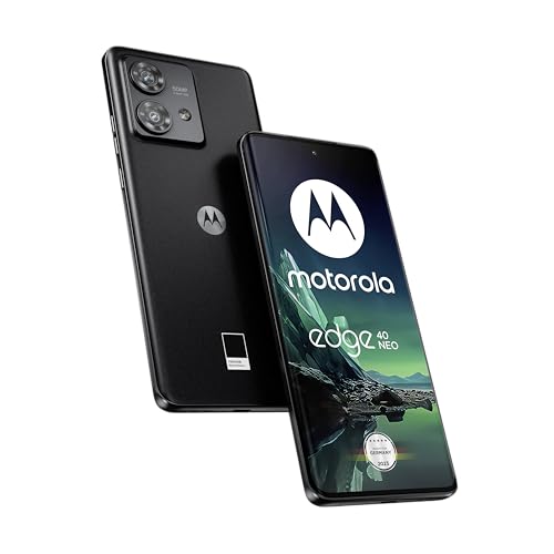 Motorola Edge40 Neo Smartphone (Écran Fhd+ De 6,55', Appareil Photo 50 Mp, 12/256 Go, 5000 Mah, Android 13) Black Beauty, Avec Étui De Protection + Adaptateur Voiture [Exclusivité Amazon]