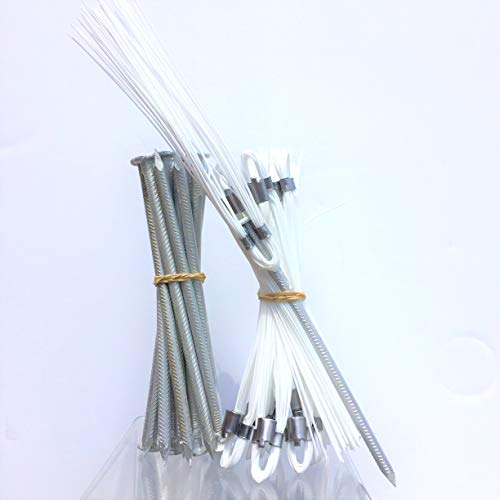 Athletic Field Markers Package of 10 White 6 Inch Marking Whiskers