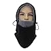 UNIQME Winter Balaclava Face Mask for Men Women, Fleece Windproof Ski Face Mask, Balaclava Hood (Black&Grey)