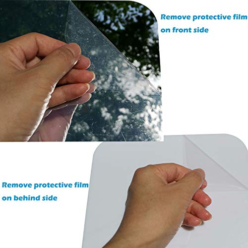 Mofvg Fogless Mirror Fog Shower Mirror Shaving Shatterproof Fogfree No Fog Mirrors with One Adhesive Hook (11\