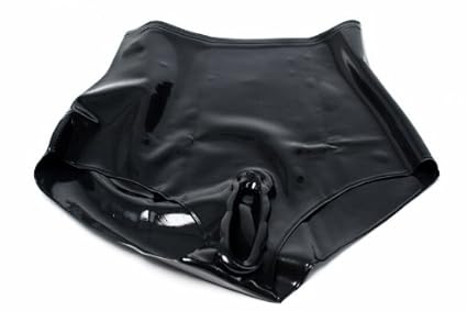 Latex Slip mit Schamlippen (M)