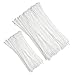 ECRABONE Zip Ties Assorted Sizes 6 + 8 Inch 500 Pack, White Zip Cable Ties Self-Locking Nylon Wire Ties for Indoor and Outdoor