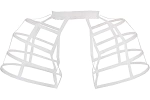 BPURB Pannier Petticoat Women Victorian Bustle Cages Hoop Skirt Cage Skirt for Women