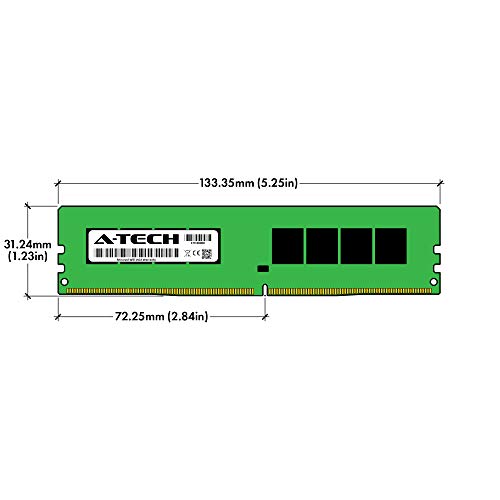 A-Tech 16GB DDR4 2400 MHz UDIMM PC4-19200 (PC4-2400T) CL17 DIMM 2Rx8 Non-ECC Desktop RAM Memory Module