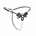 SELORY Women's Crotchless Lace Panties Pearls G-Strings Underwear Thong Lingerie T-Back Pack of 4
