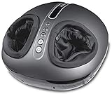 uKnead AiroPro Shiatsu Foot & Leg Massager - Air Compression Leg Wrap, Reflexology Foot Roller Massage & Heat