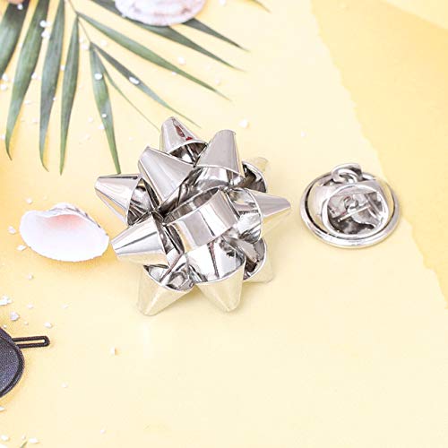 YEYA Christmas Brooch Pin Set Holiday Pin Set Xmas Jingle Bells Bow Pin Party Favor Best Gift Women Girls (Style:F)