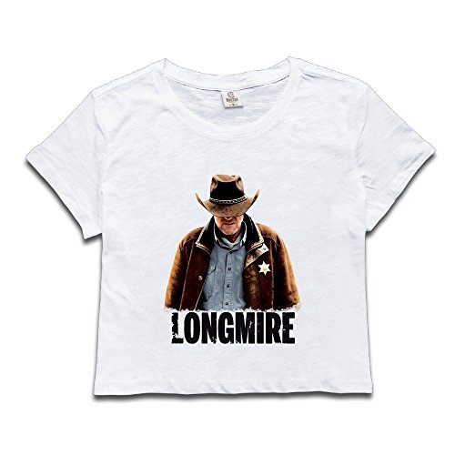 Custom Woman Cop TV Show Poster Crop Top Size XL White