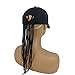 Crytech Baseball Hat with Synthetic Long Dirty Blonde Wig Black Dreadlocks Wig Attached with Ponytail Hole Sun Visor Hat Adjustable Golf Sunhats for Men Hippie Amican Bob Marley Style Costume (Black)thumb 1