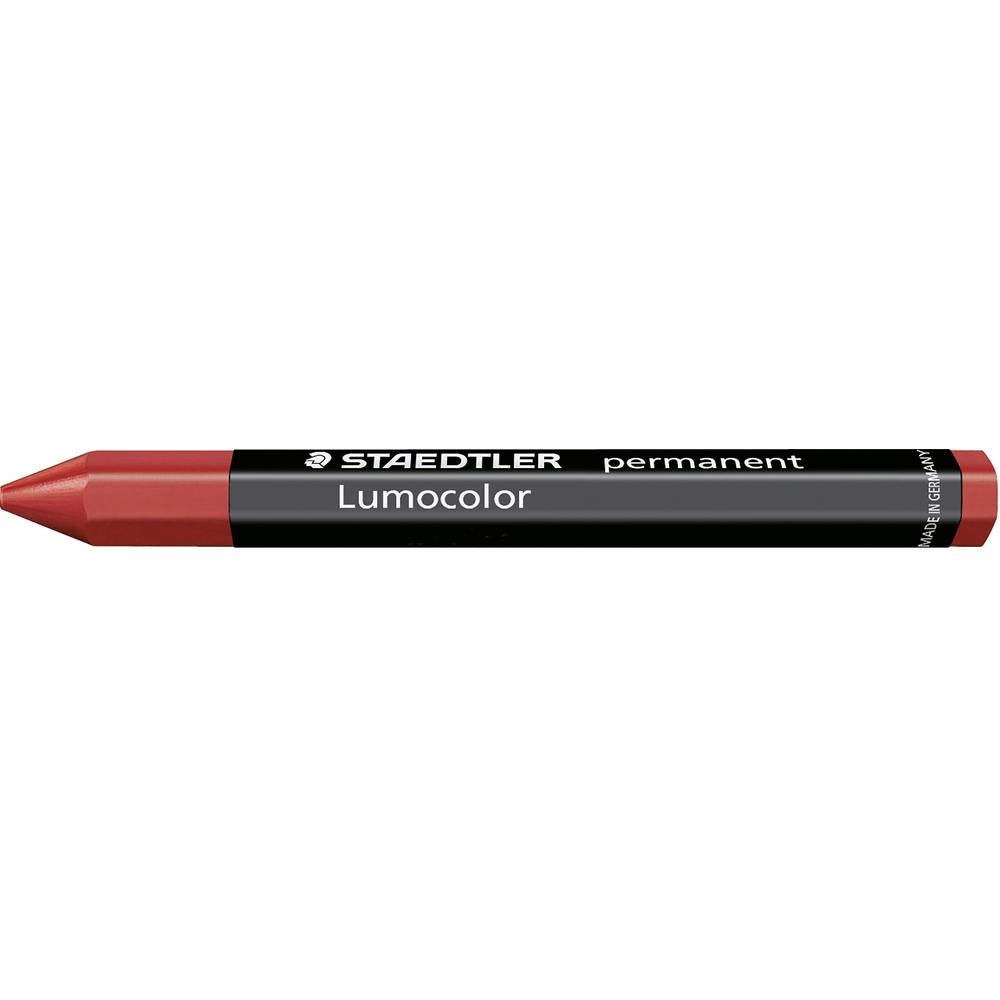 STAEDTLER 236-2 Lumocolor Omnigraph Permanent Marking Crayons - Red (Pack of 12) — image 1
