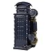 Juvale Piggy Bank Money Box British English Style - Polyresin Vintage Street Telephone Booth DecorMoney Bank Storage Pot, Navy Blue