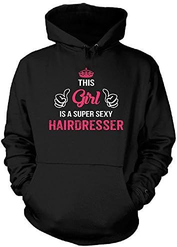 This Girl Is A Super Sexy Hairdresser Velveteen Heavy Blend Pullover Adult Unisex Hoodie Sweatshirt