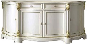 Artigiani Veneti Riuniti Anrichte White Gold Design Klassisch Aus Italien Mobel Aus Holz Wohnzimmer Kuche Einrichtung Im Stil Made In Italy Amazon De Kuche Haushalt