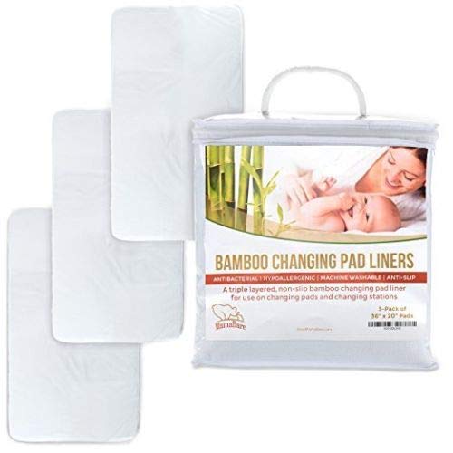 Extra Large Waterproof Changing Pad Liners for Baby - 36" x 20" - Hypoallergenic, Machine Washable, Ultra Durable