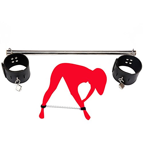 Racheljp Spreader Bar and Restraints Adjustable Ankle Cuffs Leg Spreader Bar