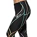 CW-X Women's Endurance Generator Joint and Muscle Support Compression Tight, Black/Pastel Rainbow, Medium