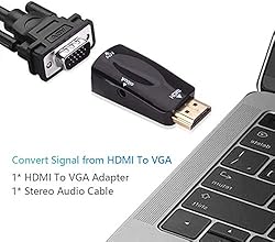 SZYIKUER HDMI to VGA Adapter Converter with 3.5mm