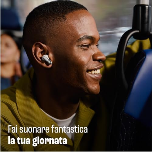 Live Flex 3, Écouteurs sans fil, Bluetooth, jusqu'à 50 h d'autonomie, Réduction de Bruit Active, son haute fidélité JBL Signature, étanches à l'eau IP54, bleu