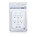 Maxxima 6 Outlet Dual USB Grounded Adaptor Plug 2.4A Port 300 Joules Surge Protector