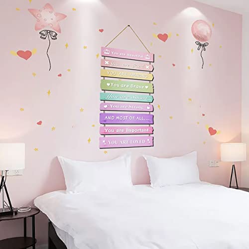 Pink Room Decor for Teen Girls Aesthetic, Cute Bedroom Wall Decor for ...