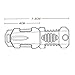 MMRM Mini Stainless Knife Webbing Buckle Tactical Gear Outdoor Camping Survival Tool(No offensive blade)