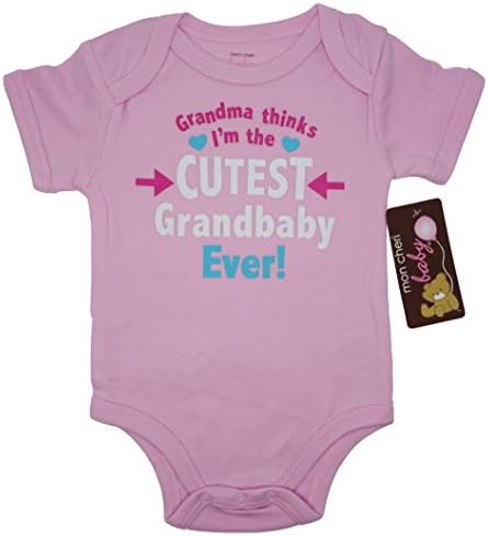 (0-3)CUTEST GRANDBABY EVER Funny Baby Girl Boy Unisex - Funny BodySuits.