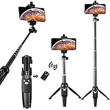 Eocean 40-Inch Selfie Stick Tripod, Extendable Selfie Stick with Wireless Remote and Tripod Stand for iPhone 8/iPhone 8 Plus/X/iPhone 7/iPhone 7 Plus/Galaxy Note 8/S8/S8 Plus & More