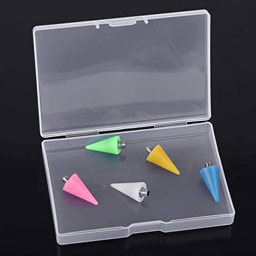 5Pcs Nail Rhinestones Picker' s Wax Replacement Head for Dual Ended Wax Nail Rhinestones Picker Replacement Wax Head Accessories